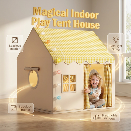🏰 50% OFF NOW! ⏰ Children's Play Tent Castle – Spacious & easy to set up – Breathable fabric, perfect for indoor or outdoor fun – encourages imaginative play ✨🧸
