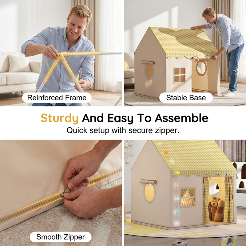 🏰 50% OFF NOW! ⏰ Children's Play Tent Castle – Spacious & easy to set up – Breathable fabric, perfect for indoor or outdoor fun – encourages imaginative play ✨🧸