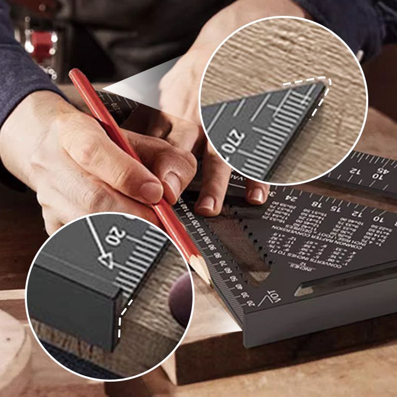 📐✨ Aluminum Rafter Square – 50% OFF! 7/12-inch carpenter measuring tool, alloy triangle ruler & protractor – precision woodworking. 💪