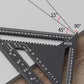 📐✨ Aluminum Rafter Square – 50% OFF! 7/12-inch carpenter measuring tool, alloy triangle ruler & protractor – precision woodworking. 💪