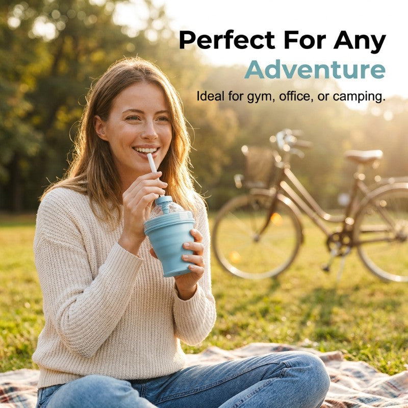 2-in-1 Collapsible Ice Ball Maker Cup