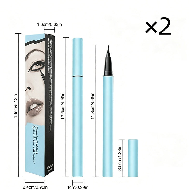 📢📢Buy 1 Get 1 Free :Only ￡7.99‼️ 👁️Ultra-Fine Waterproof Liquid Eyeliner🖌️Smudge-Proof Long Lasting Quick Dry Precision Eye Liner Pen
