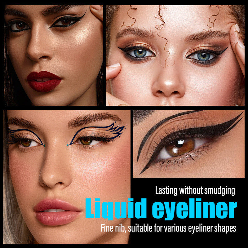 📢📢Buy 1 Get 1 Free :Only ￡7.99‼️ 👁️Ultra-Fine Waterproof Liquid Eyeliner🖌️Smudge-Proof Long Lasting Quick Dry Precision Eye Liner Pen