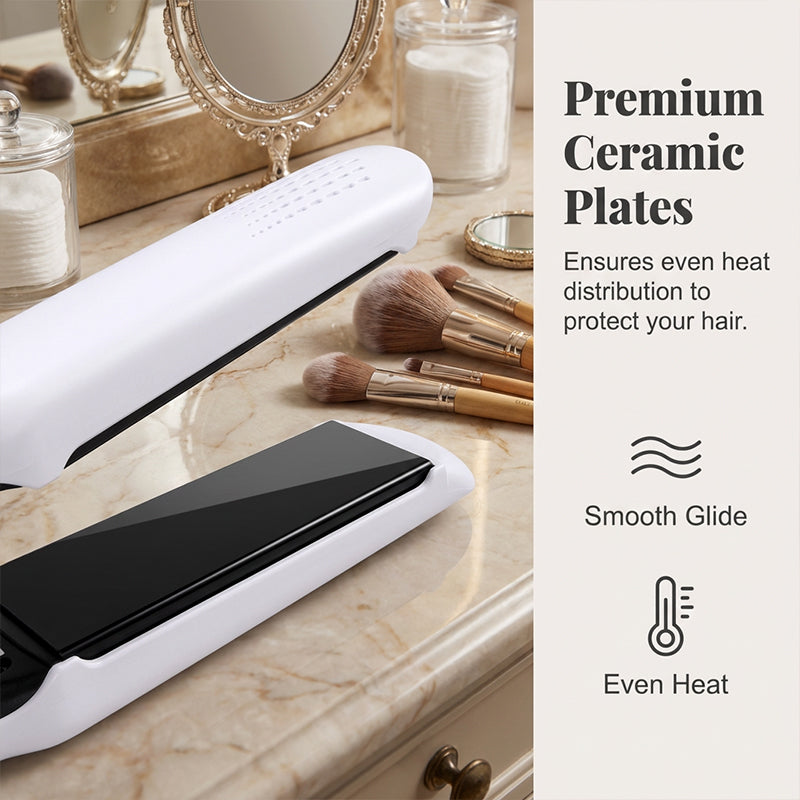 💗LAST DAY SALE 60% OFF⚡50K+ SOLD💕💇‍♀️2-in-1 Hair Straightener and Curler with Negative Ionic Care⚡Salon Negative Ion Hair Styling Tool