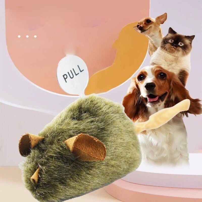 😻Plush Simulation Mouse Toy with Sound for Cats