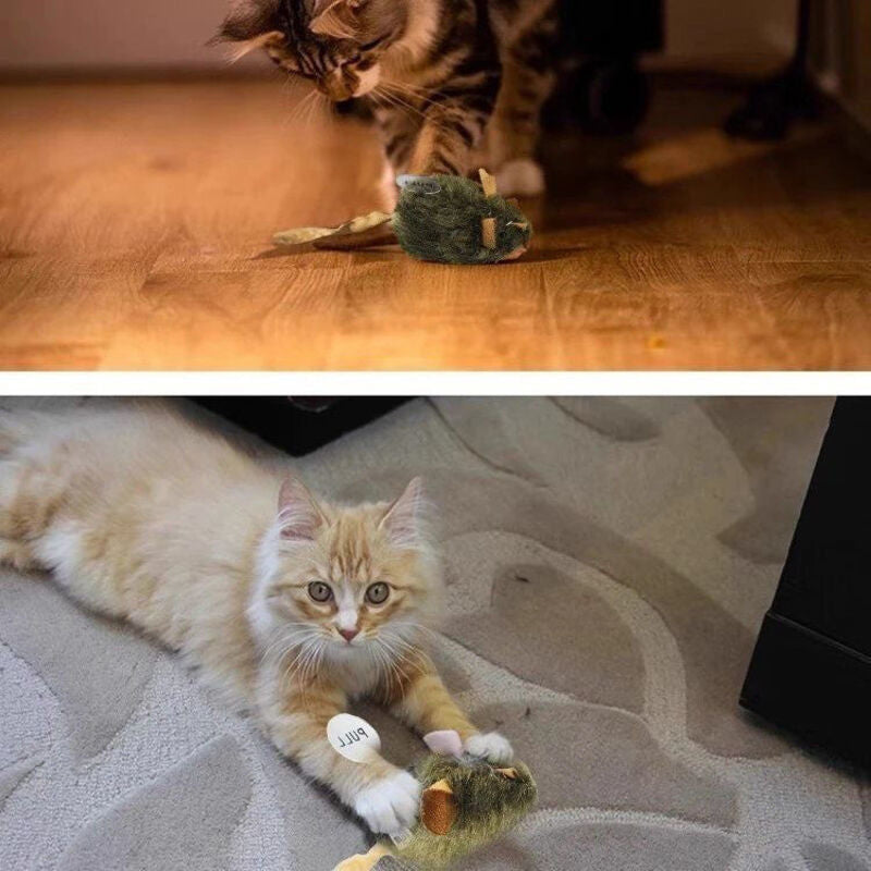 😻Plush Simulation Mouse Toy with Sound for Cats