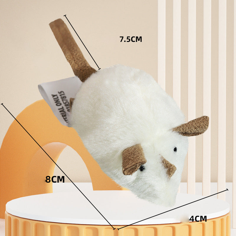 😻Plush Simulation Mouse Toy with Sound for Cats