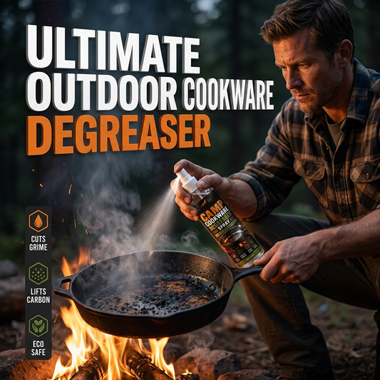 Camping Cookware Degreaser Spray with Cleaning Towel