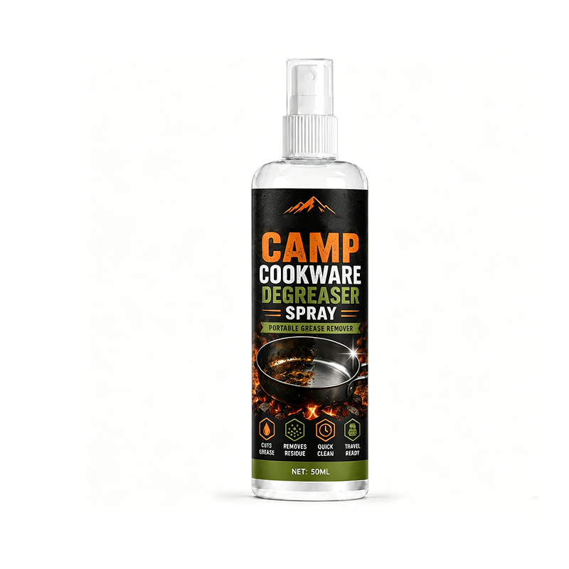 Camping Cookware Degreaser Spray with Cleaning Towel