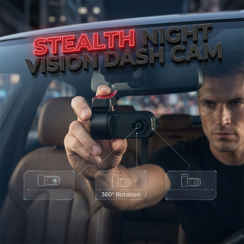 Concealed Dash Cam with Night Vision