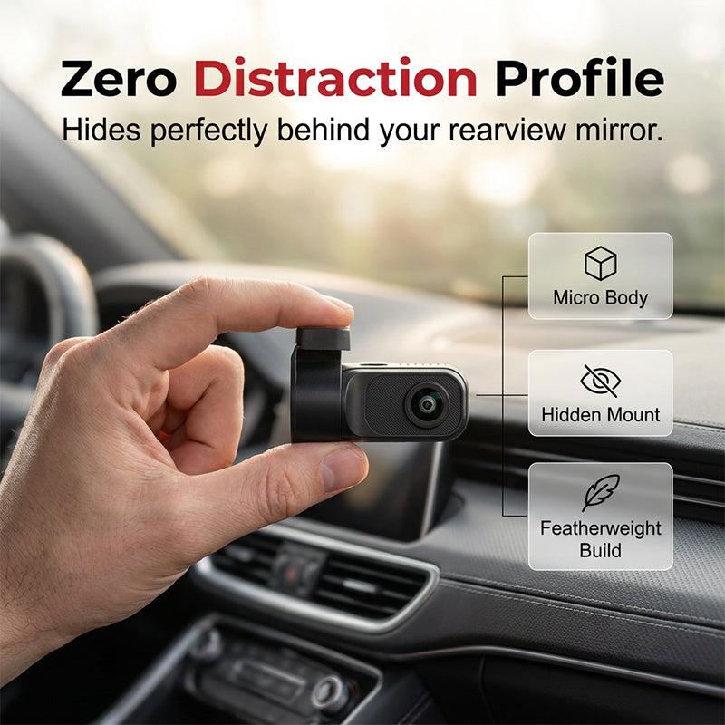 Concealed Dash Cam with Night Vision