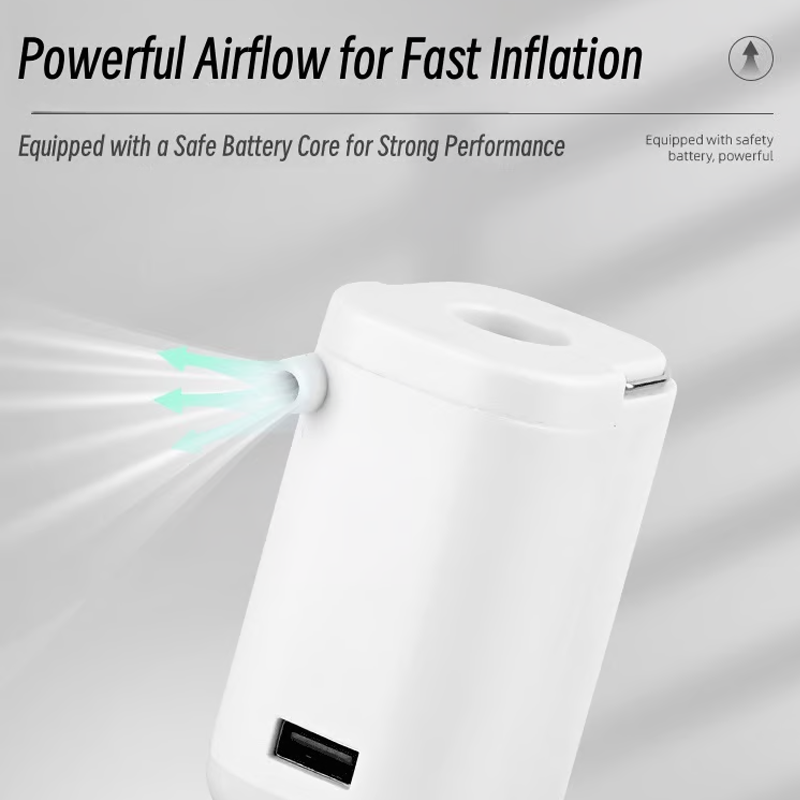 Mini Portable Air Pump with Light