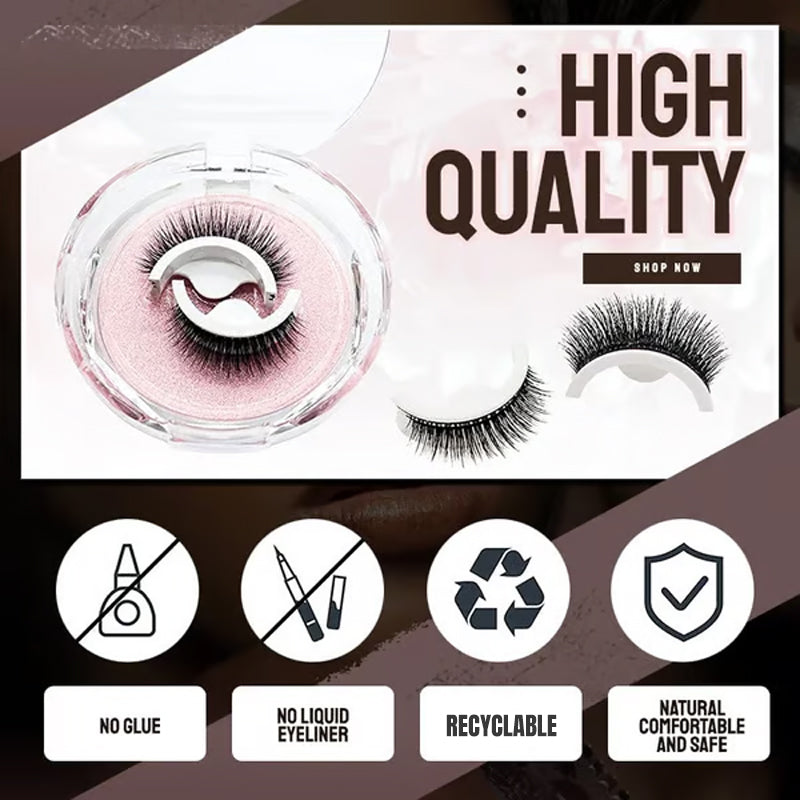 🥳2026 HOT SALE🥳💞50K+ SOLD!👁️✨Reusable Self‑Adhesive False Eyelashes – No glue needed, just press & go. Natural curl, reusable & easy to remove. A beauty game‑changer! 💕🌸