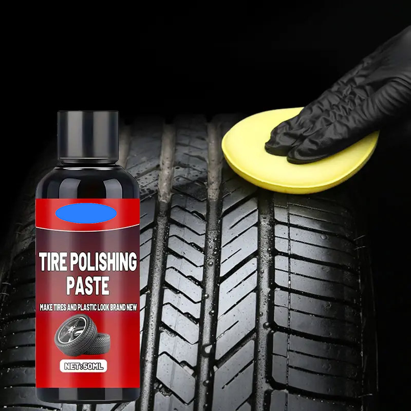 🥳2026 HOT SALE🥳💞50K+ SOLD!☀️🛡️ BUY 3 GET 2 FREE! Black Tire Polishing Paste – UV protection, deep conditioning. Keeps tires black & glossy for weeks. A long‑lasting bargain! 🌟💧
