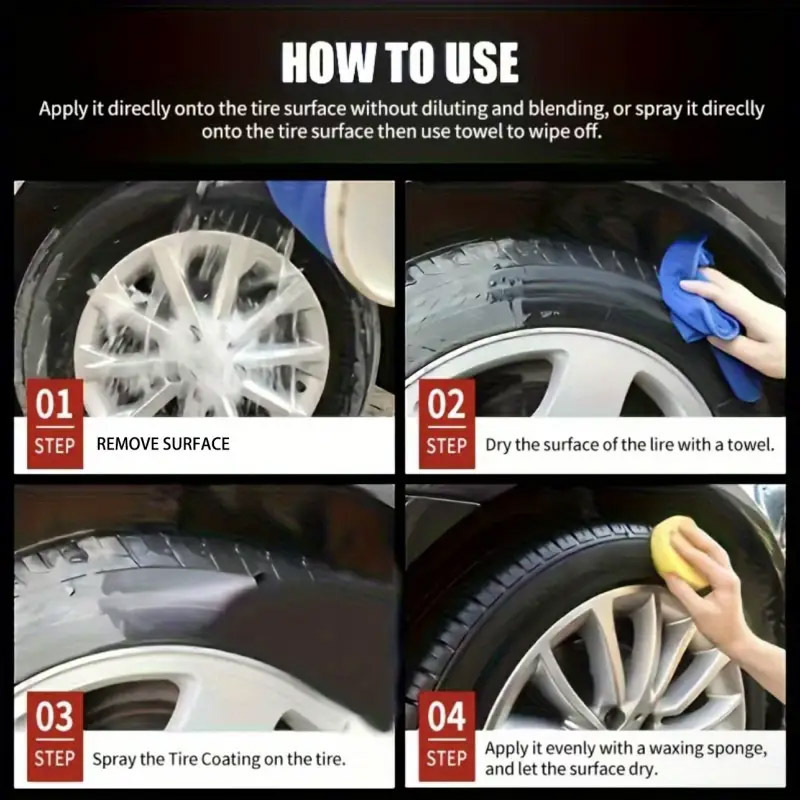 🥳2026 HOT SALE🥳💞50K+ SOLD!☀️🛡️ BUY 3 GET 2 FREE! Black Tire Polishing Paste – UV protection, deep conditioning. Keeps tires black & glossy for weeks. A long‑lasting bargain! 🌟💧