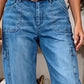 ⏳Limited-time 50% off⏰Women's Casual Stretchy Cropped Denim Pants👖