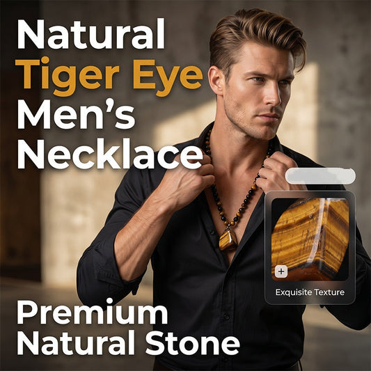 ⏳Time-Limited Special⏰Men's Tiger's Eye Beaded Necklace