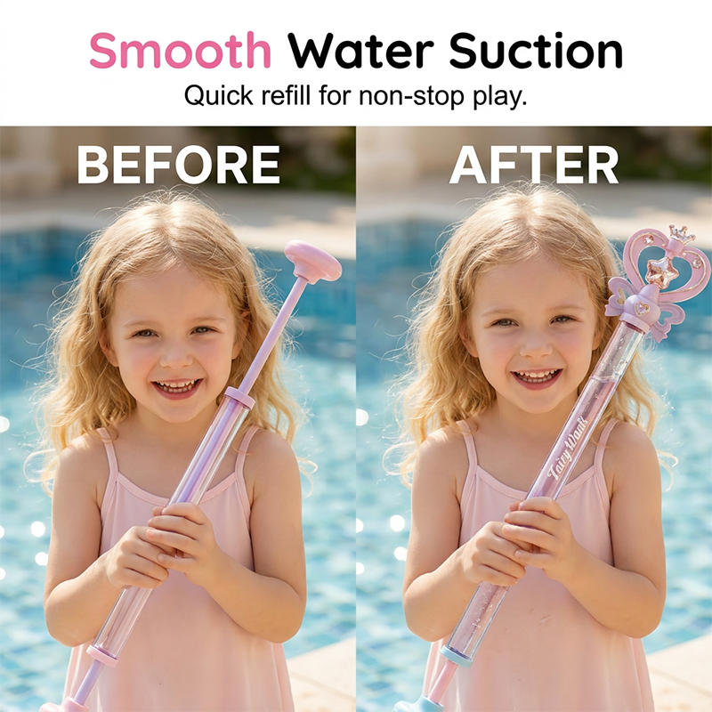 🔥50%‑OFF NOW🧚Kids' Pump‑Action Fairy Wand Water Gun‑Cute Summer Outdoor Toy for Boys & Girls