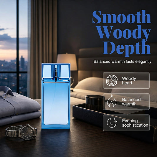 🧴50% OFF NOW ! 🌊Men Woody Aquatic Eau de Parfum 90ml – long-lasting citrus woody scent, elegant masculine aroma, luxury gift packaging, daily dating wear. Male daily fragrance essential!