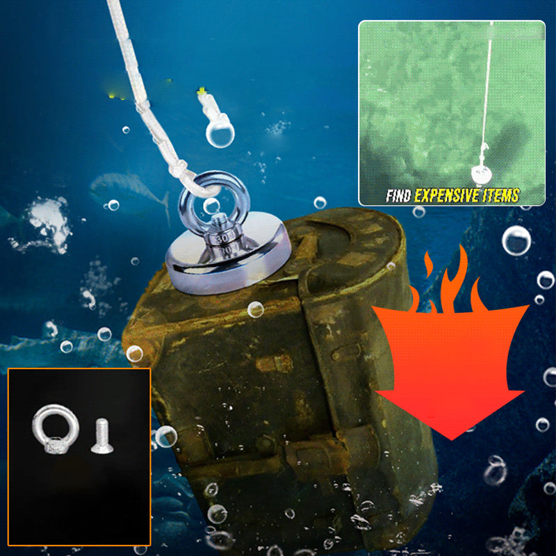 🧲 50% OFF NOW! ⚓ Deep-water Magnetic Salvage Magnet Set – Strong pull, rust-resistant & durable – Perfect for underwater treasure hunting & recovery 💰