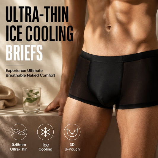 Men's Ice Cooling Ultra-Thin Boxer Briefs