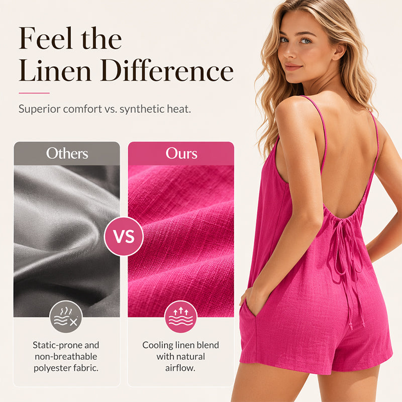 Women’s Backless Casual Summer Romper