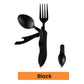 🏆 Last Day Special Price £8.99! 🍴Must-have for outdoor trips 🥄4-In-1 Outdoor Folding Multifunctional Tableware