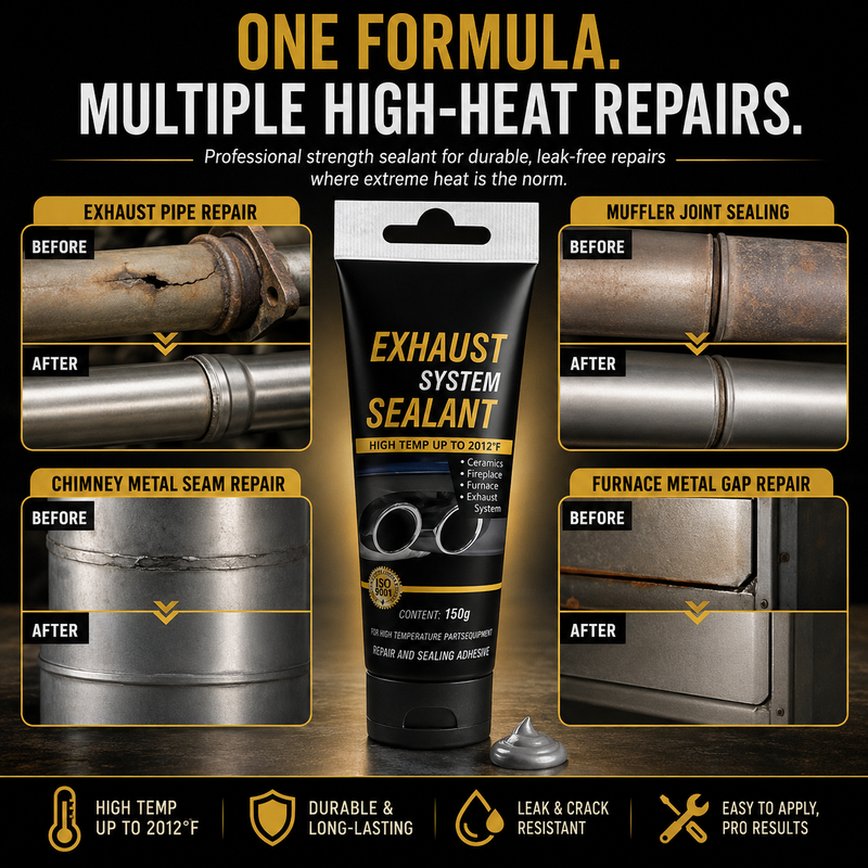 🎉✨Buy 3 Get 2 Free Limited Offer！🛠All-purpose repair！High Temperature Exhaust Repair Sealant