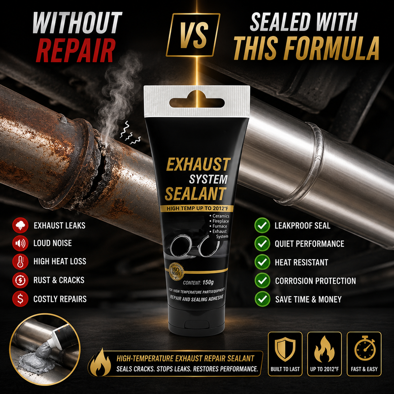 🎉✨Buy 3 Get 2 Free Limited Offer！🛠All-purpose repair！High Temperature Exhaust Repair Sealant