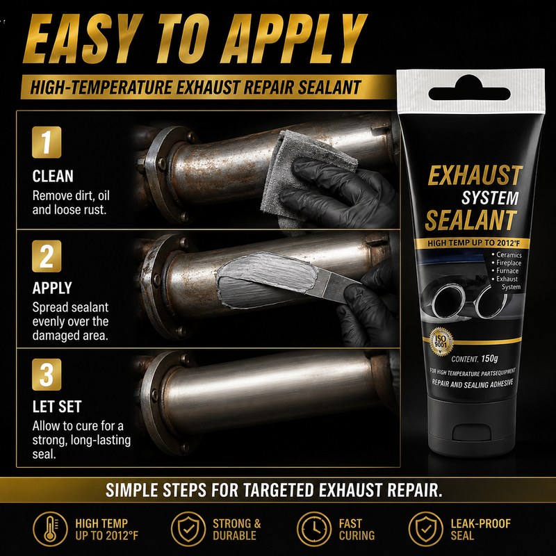 🎉✨Buy 3 Get 2 Free Limited Offer！🛠All-purpose repair！High Temperature Exhaust Repair Sealant