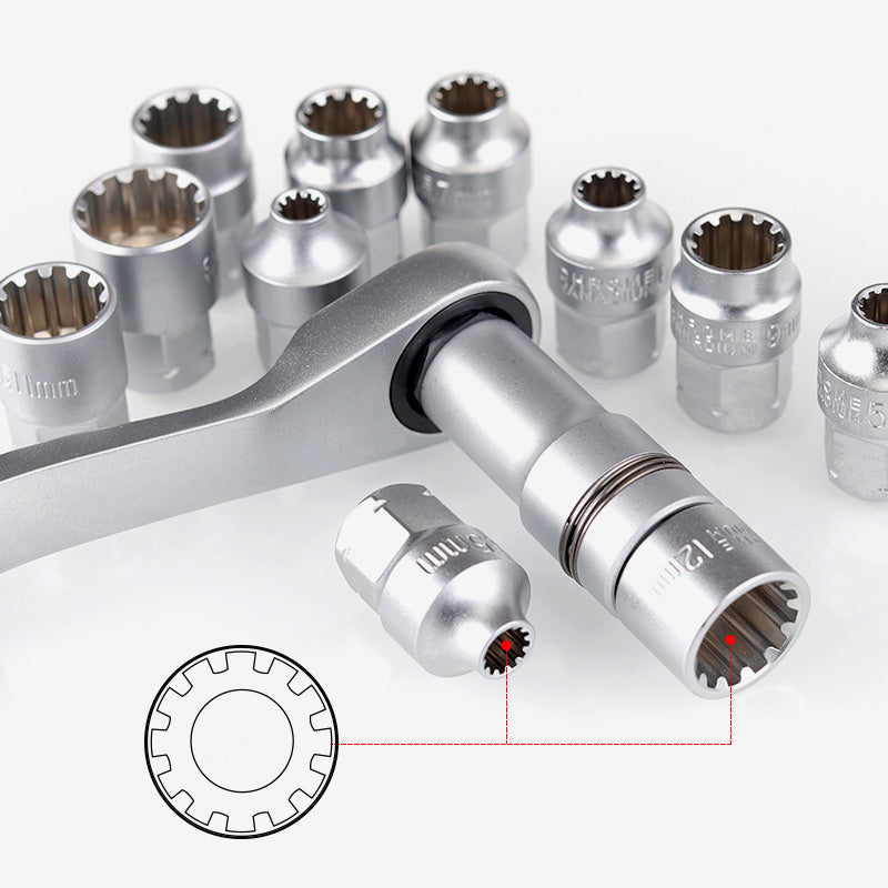 🥳2026 HOT SALE🥳💞50K+ SOLD!🔧🚗 50% OFF! 29pcs Core Ratchet Socket Wrench Kit – Chrome‑vanadium steel, 11 sockets & 10 bits. Perfect for car repairs & DIY – save on garage bills! 🛠️✨