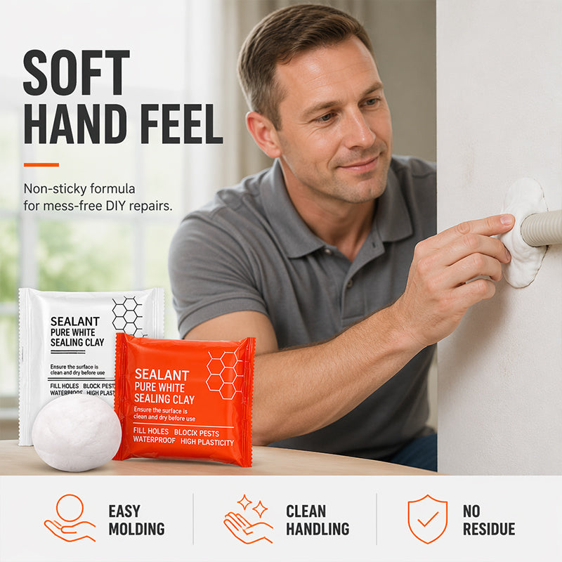🎉 2026 Sale — Over 20,000 Sold! 🧱 Wall Hole Sealing Clay – Seal AC Pipe Gaps, Block Bugs & Moisture! 🏠