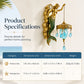Hand-Painted Mermaid Wall Sconce – Nautical & Artisan Design