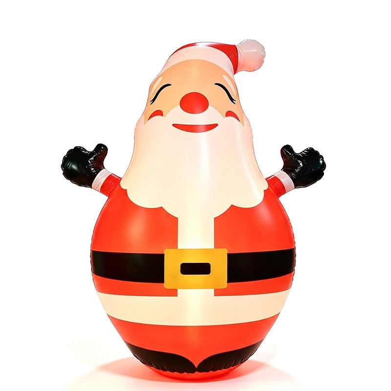 🔥HOT SALE!🎅150cm Inflatable Santa Claus Tumbler with LED Light Christmas Outdoor Party Decoration