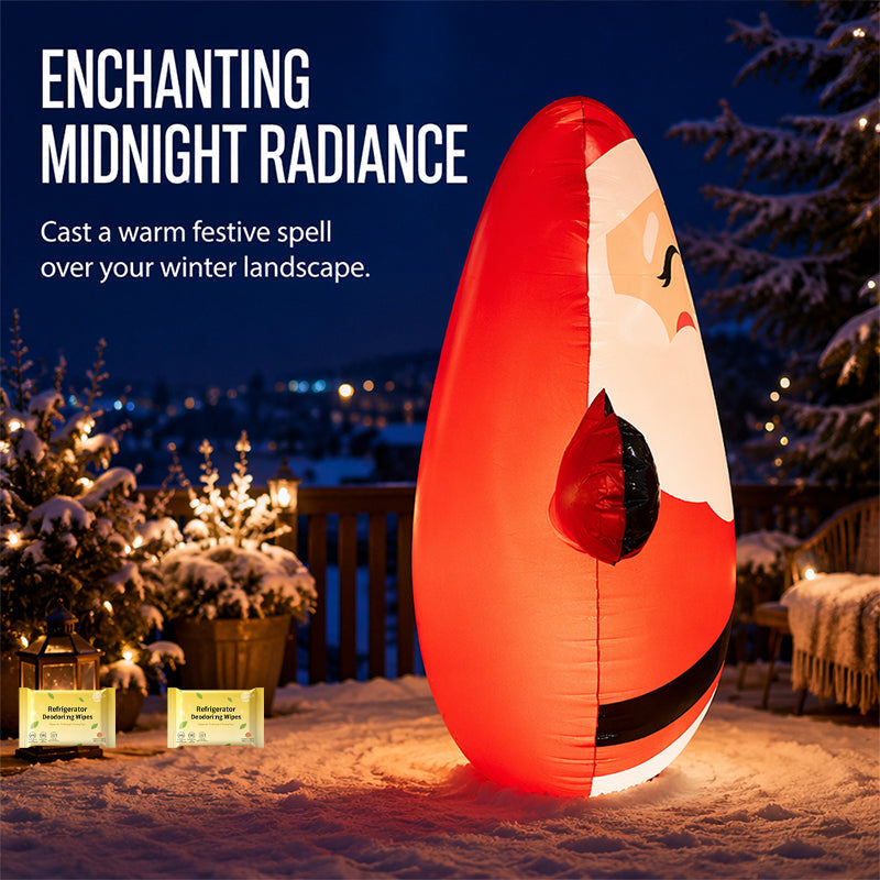 🔥HOT SALE!🎅150cm Inflatable Santa Claus Tumbler with LED Light Christmas Outdoor Party Decoration