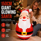 🔥HOT SALE!🎅150cm Inflatable Santa Claus Tumbler with LED Light Christmas Outdoor Party Decoration