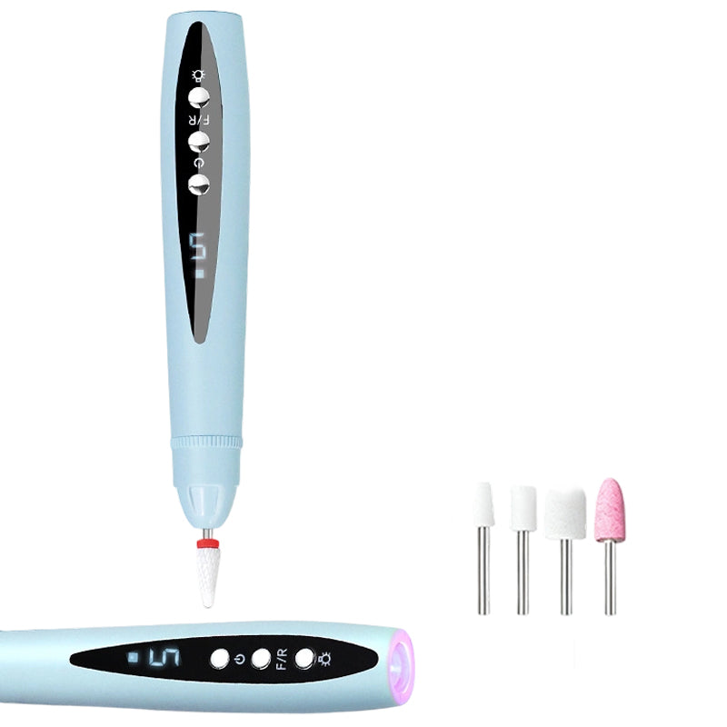 2-in-1 Electric Nail Drill with UV Gel Light Portable Manicure Pedicure Kit