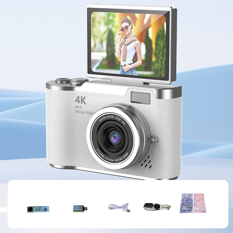 📢📢50% OFF !! ⏰4K HD Flip-Screen Digital Camera