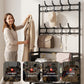 ⏳Time-Limited Special⏰ 3-in-1 Entryway Coat Rack and Shoe Storage Organizer, 4 or 5 Tiers