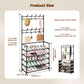 ⏳Time-Limited Special⏰ 3-in-1 Entryway Coat Rack and Shoe Storage Organizer, 4 or 5 Tiers