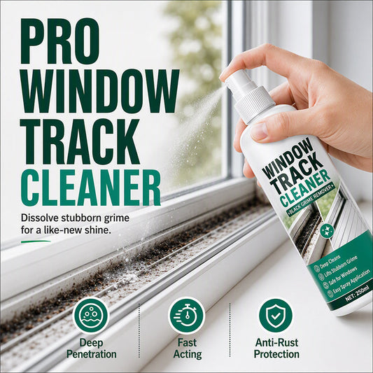 💥Black Grime Window Track Cleaner 🧽Quickly Remove Dust Grime from Narrow Window Slots