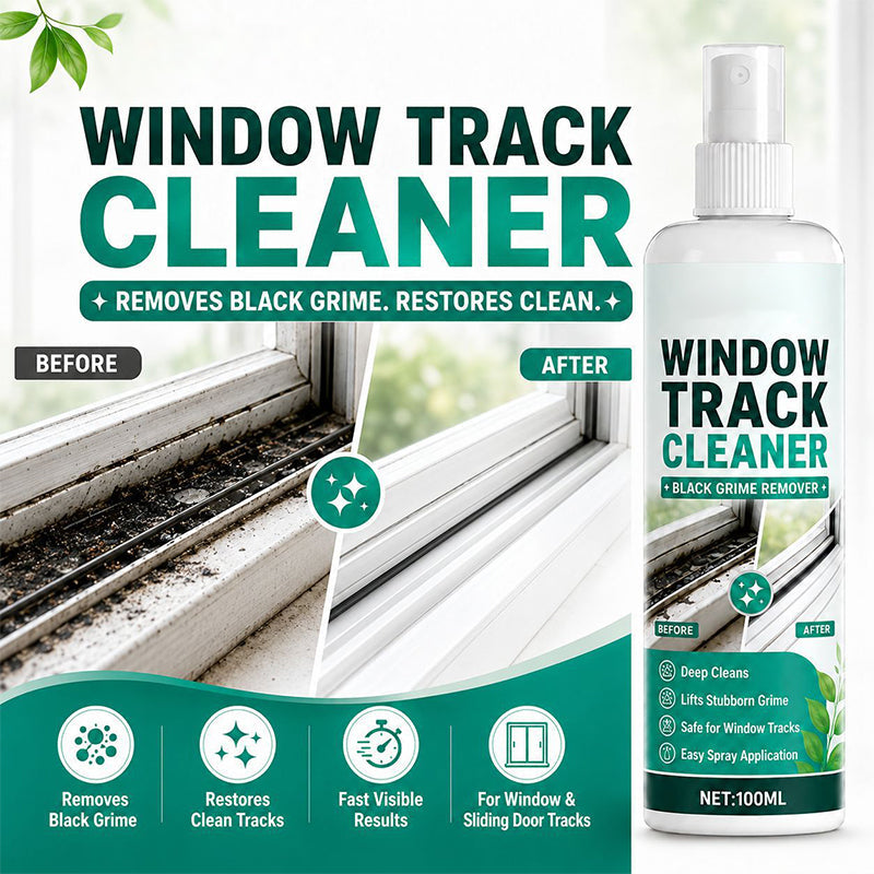 💥Black Grime Window Track Cleaner 🧽Quickly Remove Dust Grime from Narrow Window Slots