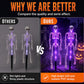 👻50% Off For Halloween! 💀Best Decorations For Spooky Ghost Vibes!🎃💡 Solar Skeleton Stake Lights – Glow In The Dark, Solar Powered, Easy To Install. Ideal For Haunted Yard, Porch & Walkway! 👻🪦✅