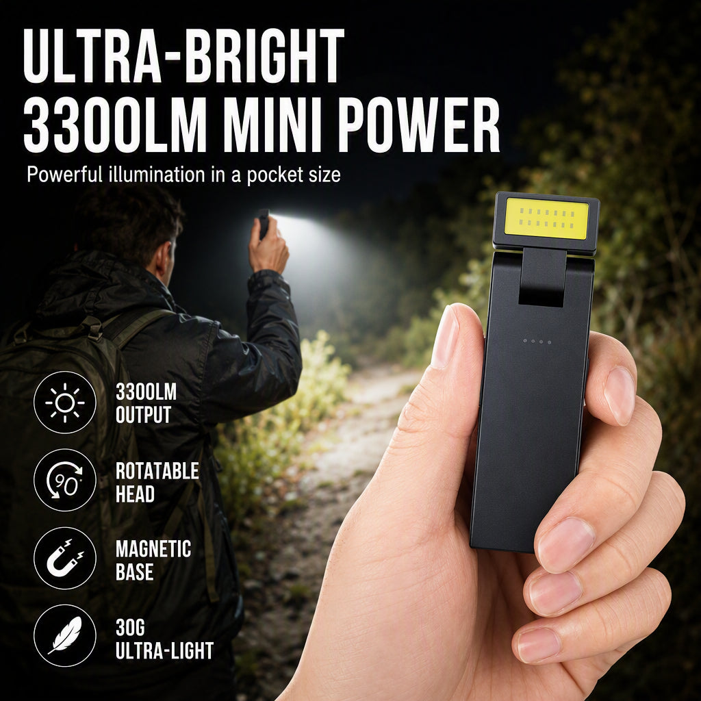 Rechargeable COB Work Light with Magnetic Base