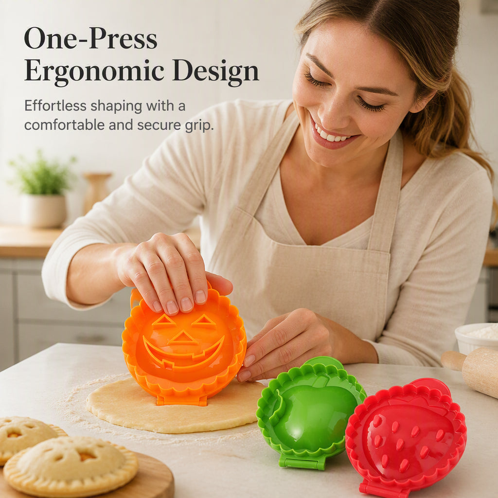 🎃Halloween Special Offer！🔥You Must Have This Pastry Mold！🍰Halloween Handheld Pie Press Mold
