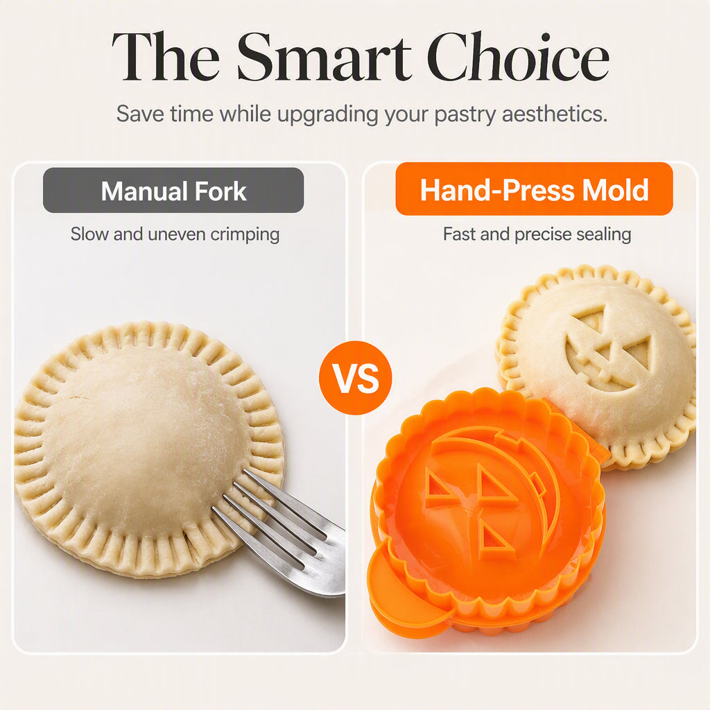 🎃Halloween Special Offer！🔥You Must Have This Pastry Mold！🍰Halloween Handheld Pie Press Mold