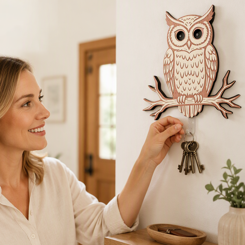 Decorative Owl Key Holder
