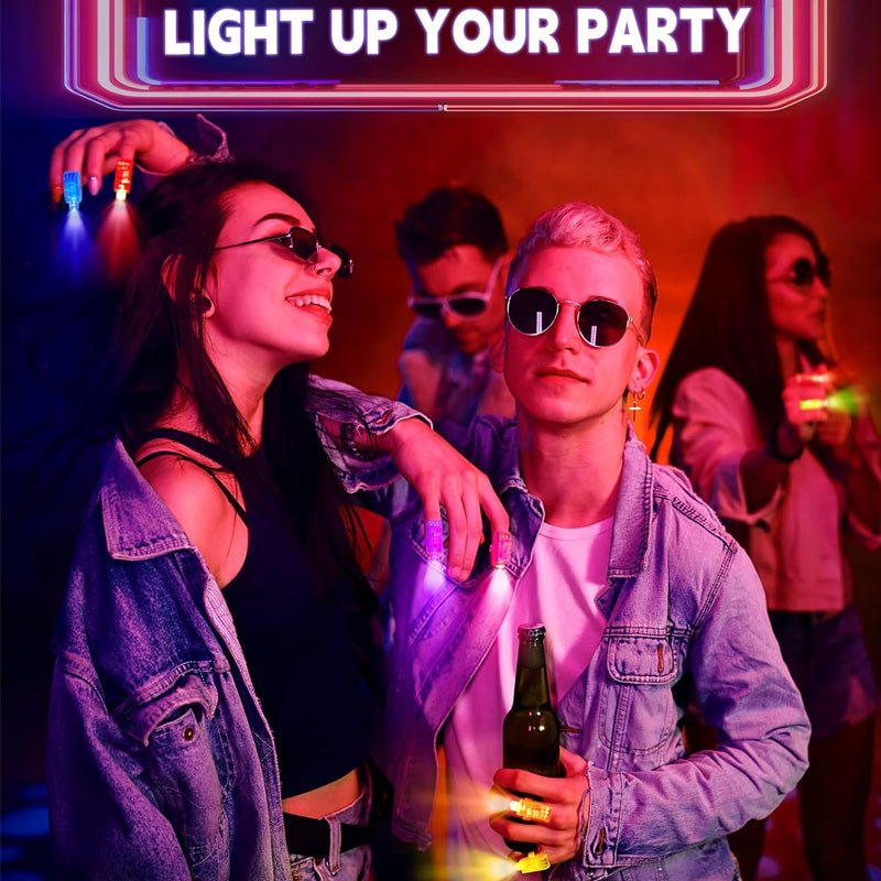 🥳2026 HOT SALE🥳💞50K+ SOLD! 🎉💡 50% OFF! Mini Colorful LED Finger Lights – Bright multi‑color glow, one‑touch on/off. Soft elastic band fits comfortably – perfect for parties, concerts & kids’ play! 🎶✨