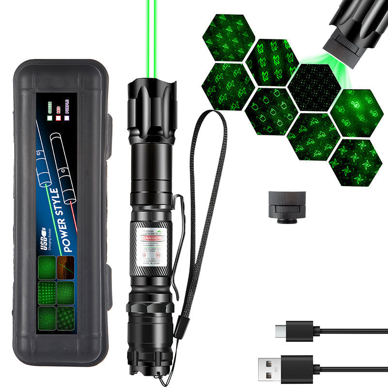 🛠️Portable Rechargeable Red & Green Laser Flashlight – USB Rechargeable Alignment & Inspection Device For Mechanics✨