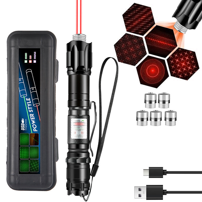 🛠️Portable Rechargeable Red & Green Laser Flashlight – USB Rechargeable Alignment & Inspection Device For Mechanics✨